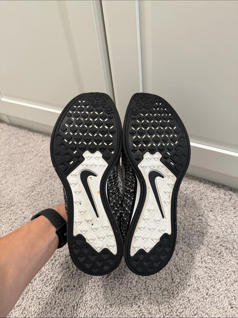 Nike Flyknit racer Oreo 2.0 Black and White Flyknit Running Sneakers